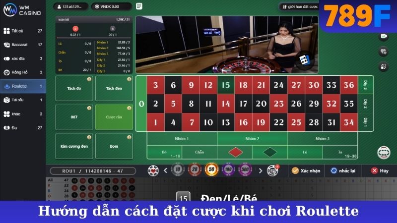Hướng dẫn cách đặt cược khi chơi Roulette
